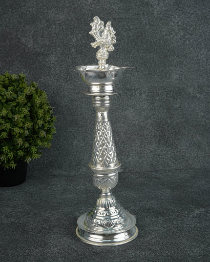 German Silver Annapakshi Kuthu Vilaku - 14 inch - WL5129