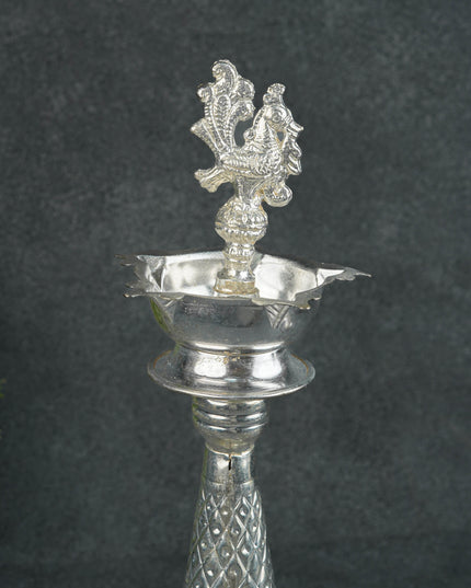 German Silver Annapakshi Kuthu Vilaku - 14 inch - WL5129