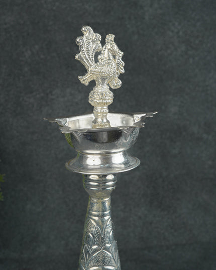 German Silver Annapakshi Kuthu Vilaku - 14 inch - WL5129