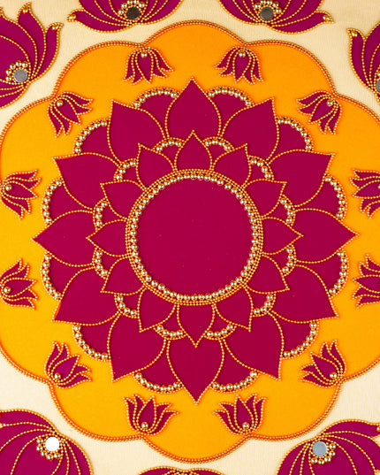 Rangoli with Set of 11 Lotus - WL5133