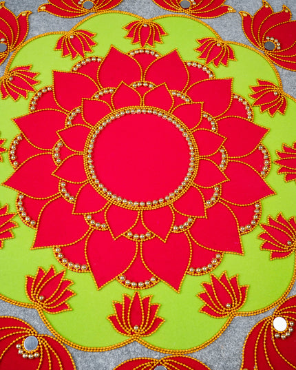 Rangoli with Set of 11 Lotus - WL5133
