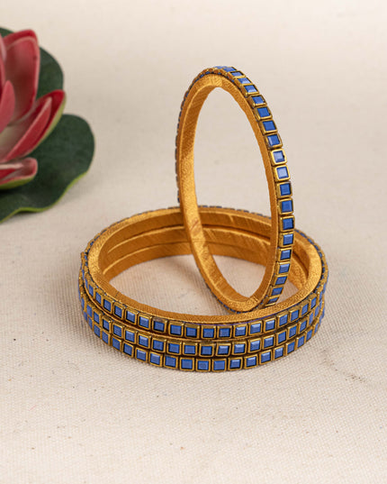 Kundan Bangles - Set of 4 - 2.6 inch - WL5166-1