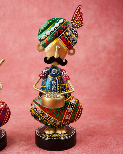 Metal Handpainted Musician - Set of 3 - 8 inch - WL5169