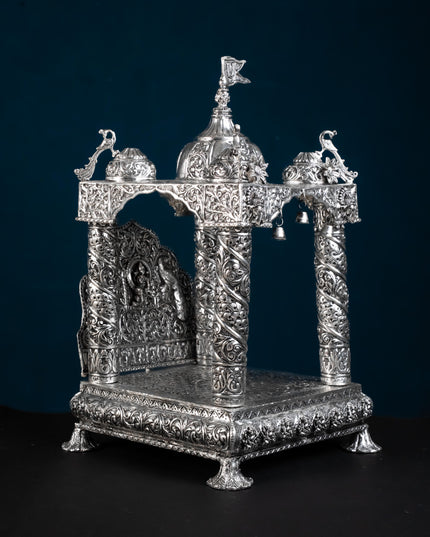 Brass Antique Pooja Temple - 11 inch - WL5177