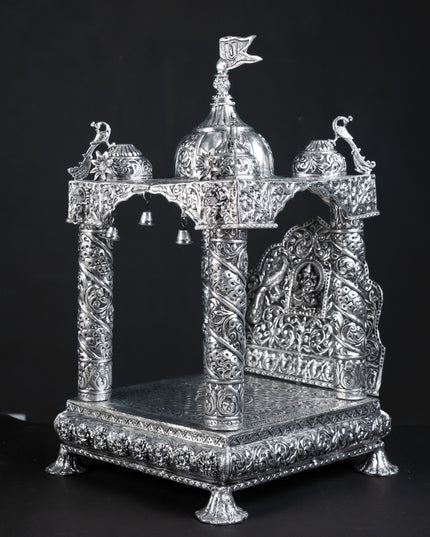 Brass Antique Pooja Temple - 11 inch - WL5177