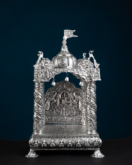 Brass Antique Pooja Temple - 11 inch - WL5177