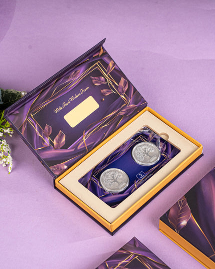 Silver Coin - Kalpavriksha Tree Engraving - 5 Gram - WL5185