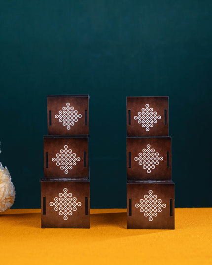 3 Step Dismantable Diya Padi - Lotus - WL5187