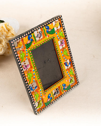 Wooden Photo Frame - Parrot - Orange - 9X5 inch - WL5192-1