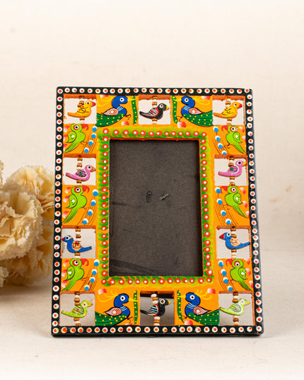 Wooden Photo Frame - Parrot - Orange - 9X5 inch - WL5192-1