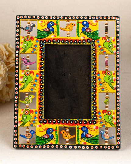 Wooden Photo Frame - Parrot - Yellow - 9X5 inch - WL5192-2
