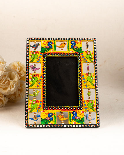 Wooden Photo Frame - Parrot - Yellow - 9X5 inch - WL5192-2
