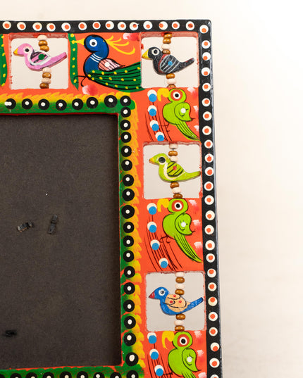 Wooden Photo Frame - Parrot - Red - 9X5 inch - WL5192-3