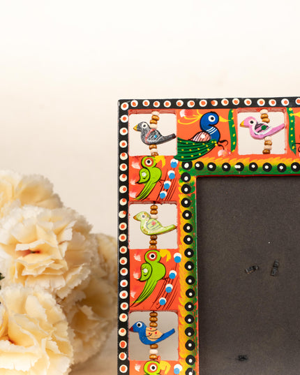 Wooden Photo Frame - Parrot - Red - 9X5 inch - WL5192-3