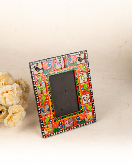 Wooden Photo Frame - Parrot - Red - 9X5 inch - WL5192-3