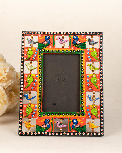 Wooden Photo Frame - Parrot - Red - 9X5 inch - WL5192-3