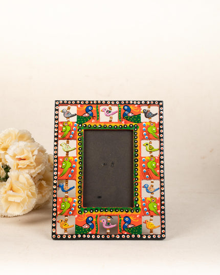 Wooden Photo Frame - Parrot - Red - 9X5 inch - WL5192-3