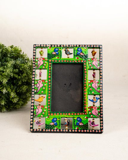 Wooden Photo Frame - Parrot - Green - 9X5 inch - WL5192-4
