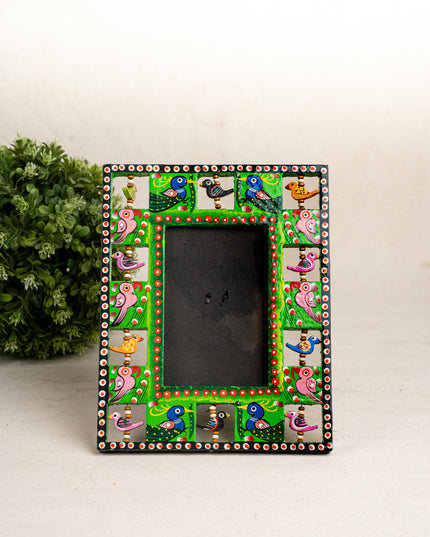 Wooden Photo Frame - Parrot - Green - 9X5 inch - WL5192-4