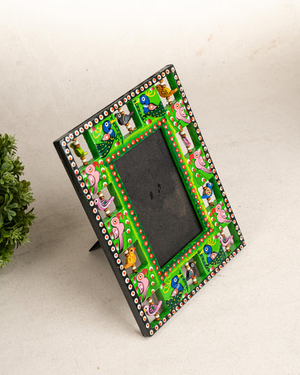 Wooden Photo Frame - Parrot - Green - 9X5 inch - WL5192-4