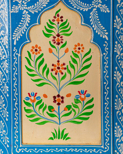 Wooden Handpainted Wall Decor - 12x8 inch - Blue - WL5193