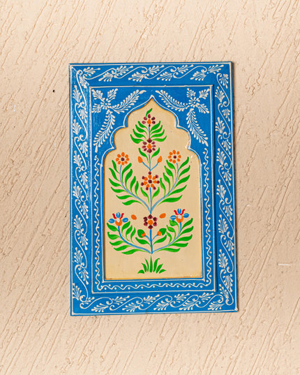 Wooden Handpainted Wall Decor - 12x8 inch - Blue - WL5193