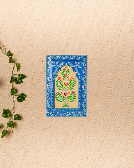 Wooden Handpainted Wall Decor - 12x8 inch - Blue - WL5193