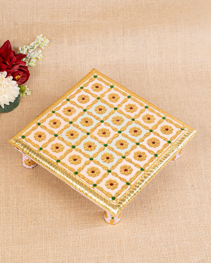 Meenakari Manai - Pink - 8x8 inch - WBG1806-2
