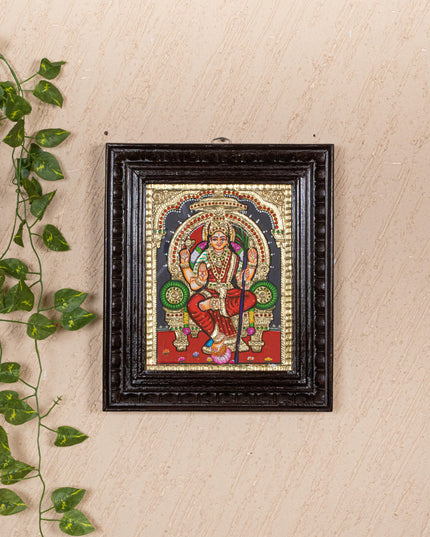 Tanjore Painting - Kamakshi - Flat (Gold Foil) - 10x8 inch - WL5226