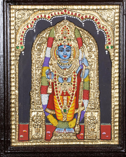 Tanjore Painting - Ram Lalla - Flat (Gold Foil) - 10x8 inch - WL5228