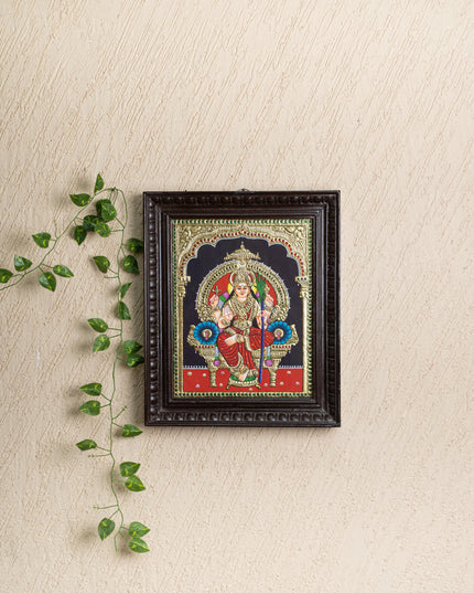 Tanjore Painting - Kamatchi - Flat (Gold foil) - 15x12 inch - WL5245