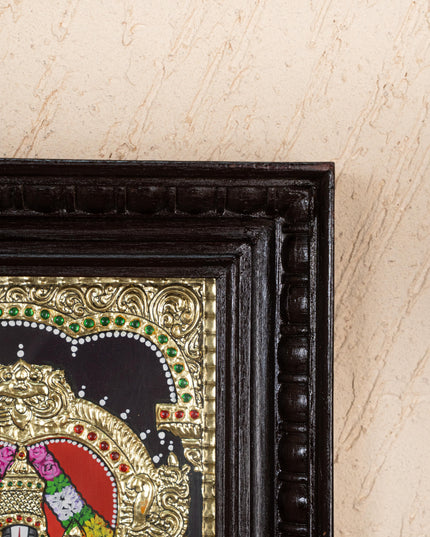 Tanjore Painting - Balaji-Padmavati Thayar - Flat (Gold Foil) - 15x12 inch - WL5246