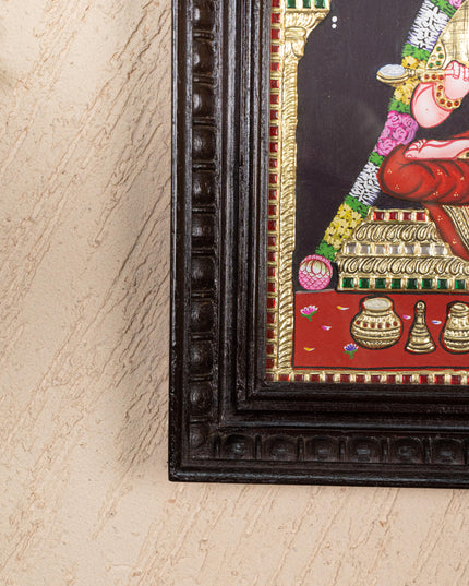 Tanjore Painting - Annapoorani - Flat (Gold Foil) - 15x12 inch - WL5247