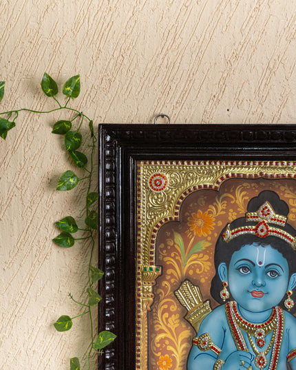 Tanjore Painting - Baby Ramar - Semi Embossed - 24x18 inch - WL5250