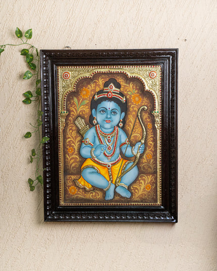 Tanjore Painting - Baby Ramar - Semi Embossed - 24x18 inch - WL5250