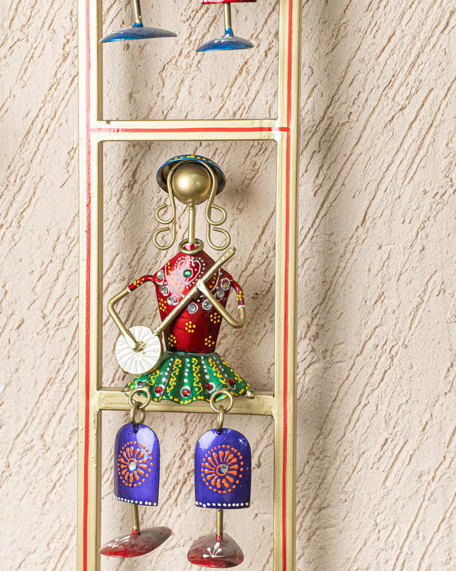 Metal Musicians Wall Hanging Panel - Gold - WL5251