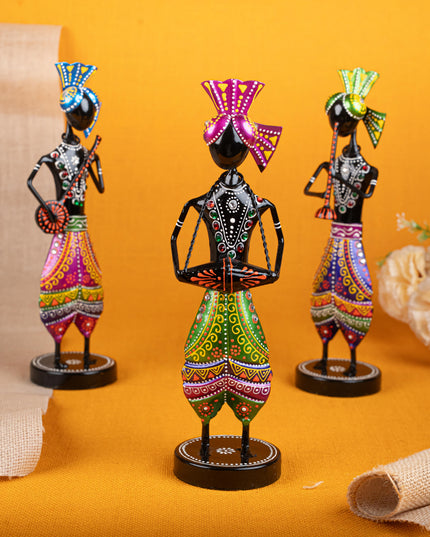 Metal Handpainted Sardar - Set of 3 - WL5258