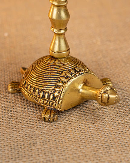 Brass Tortoise Diya - 4 inch - WL5273