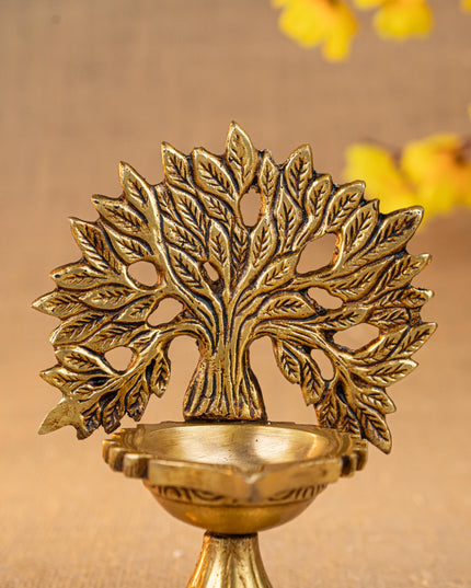 Brass Kalpavriksha Tree with Diya - WL5274