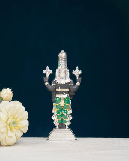 Zinc Alloy Tirupathi Balaji Idol - Silver - 6 inch - WL5180-2