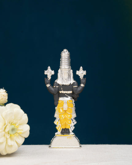 Zinc Alloy Tirupathi Balaji Idol - Silver - 6 inch - WL5180-2