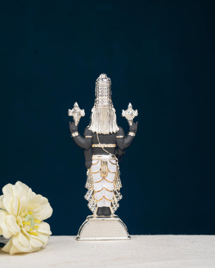 Zinc Alloy Tirupathi Balaji Idol - Silver - 6 inch - WL5180-2