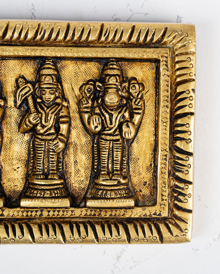 Brass Dasavatharam Plate Wall Hanging - 13 inch - WL5281