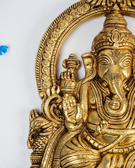 Brass Ganesha Idol - 11 inch - WL5282