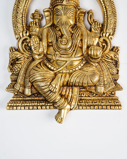 Brass Ganesha Idol - 11 inch - WL5282