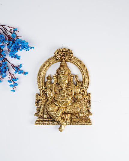Brass Ganesha Idol - 11 inch - WL5282