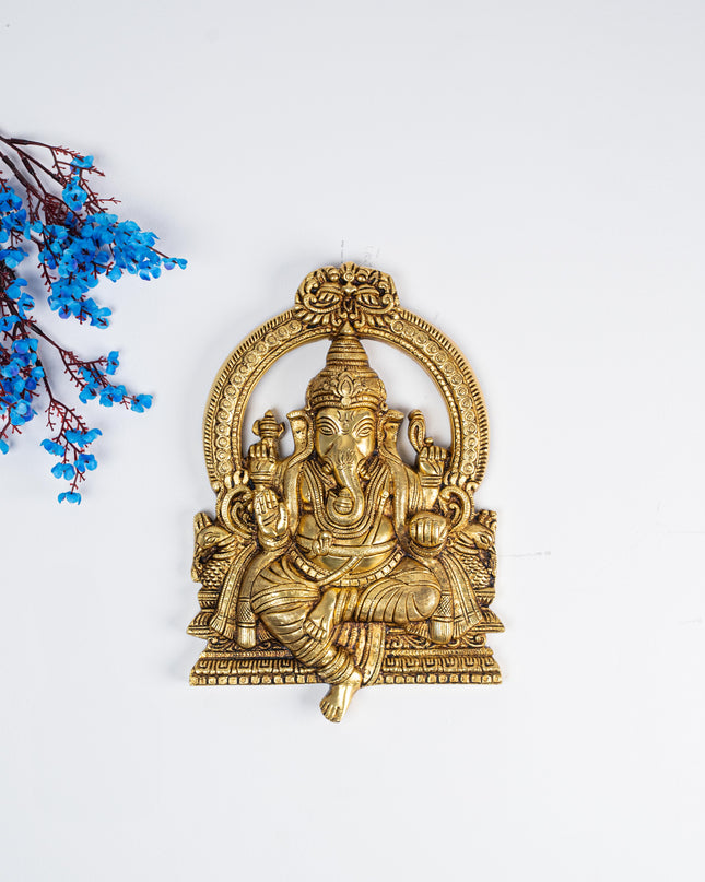 Brass Ganesha Idol - 11 inch - WL5282