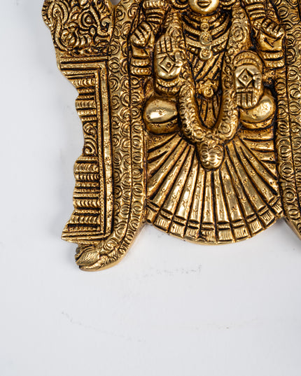 Brass Tirupati Balaji with Padmavathi Thayar Wall Hanging - 7 inch - WL5283