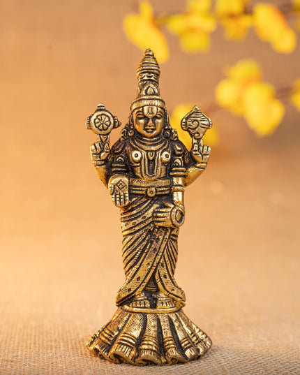 Brass Tirupathi Balaji Idol - 6 inch - WL5292