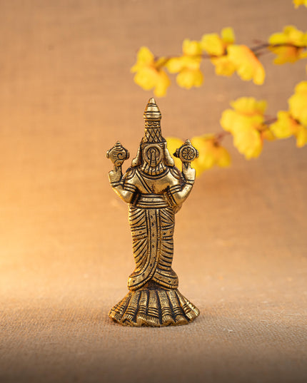 Brass Tirupathi Balaji Idol - 6 inch - WL5292
